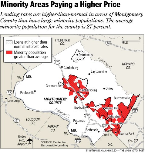 Minority areas paying a higher price