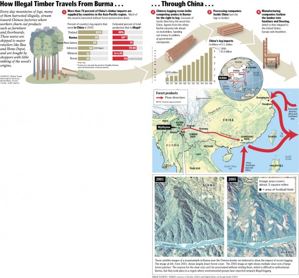 Illegal Timber Trading from Burma
