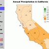 Annual Precipitation in California