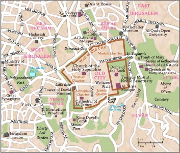Jerusalem City Map