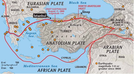 Turkey Seismic Map